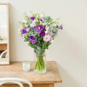 Armful of parma lisianthus